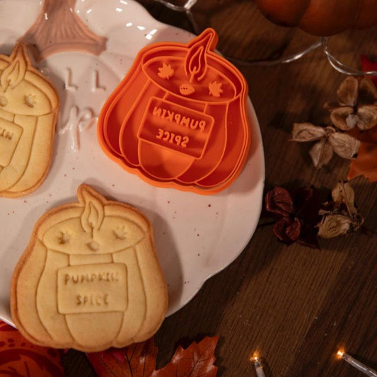 Bougie Citrouille - emporte-pièce