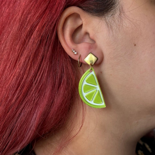 Citron Vert - Boucles d'oreilles