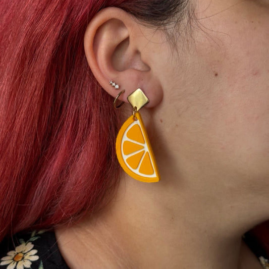 Citron Jaune - Boucles d'oreilles