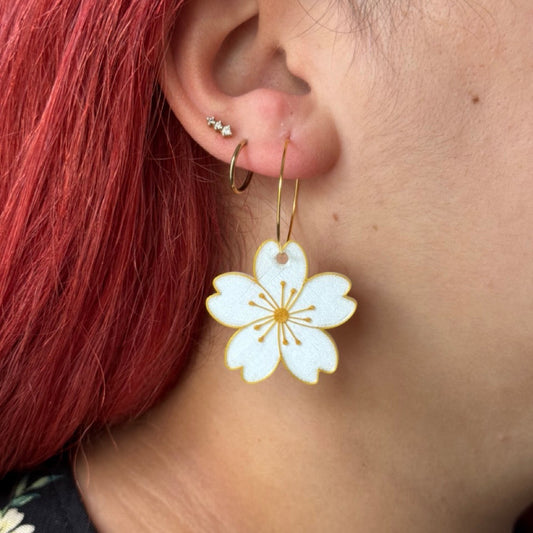 Fleur de Sakura - Boucles d'oreilles