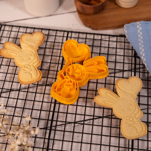 Lapin Ballon Coeur - emporte-pièce