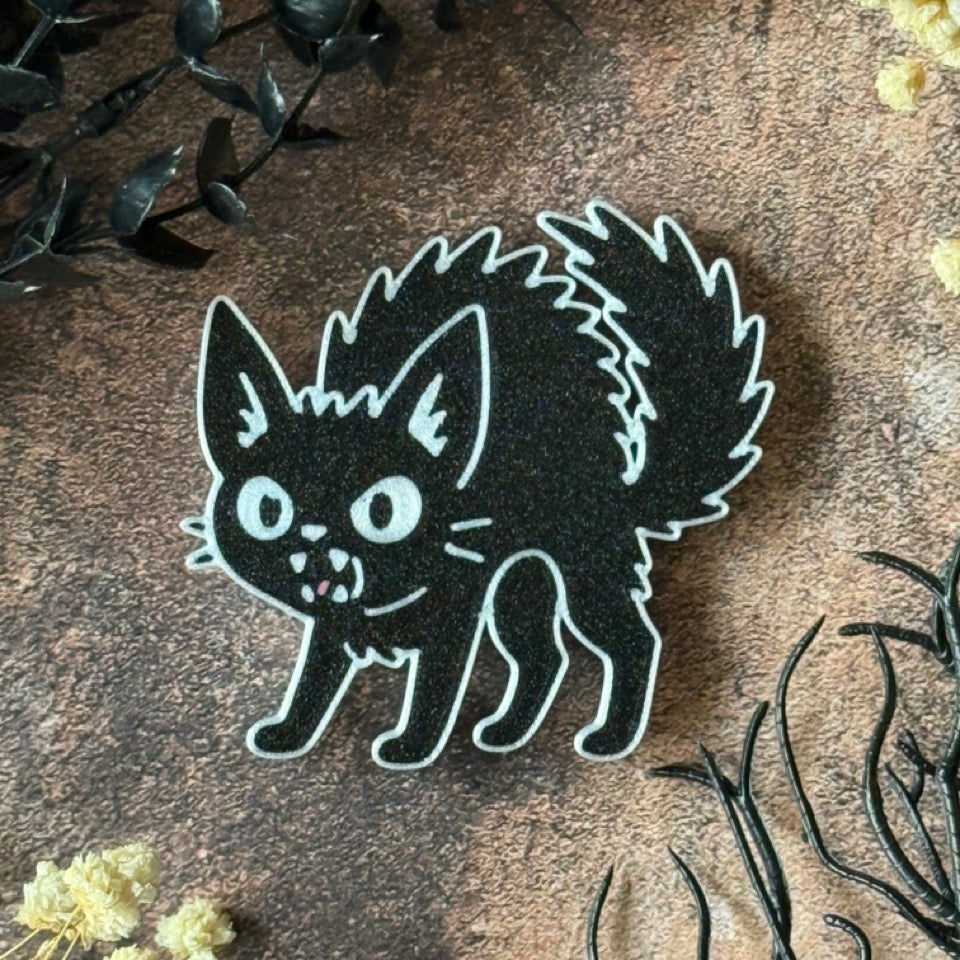 Magnet Chat hérissé