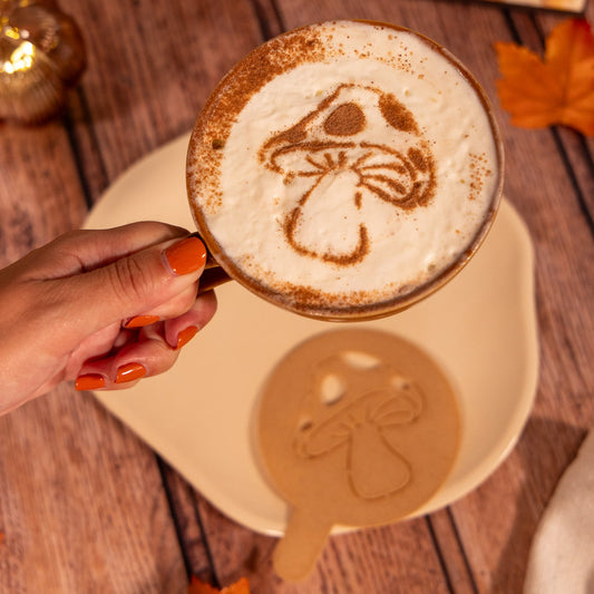 Pochoir Champignon – Café & Pâtisserie