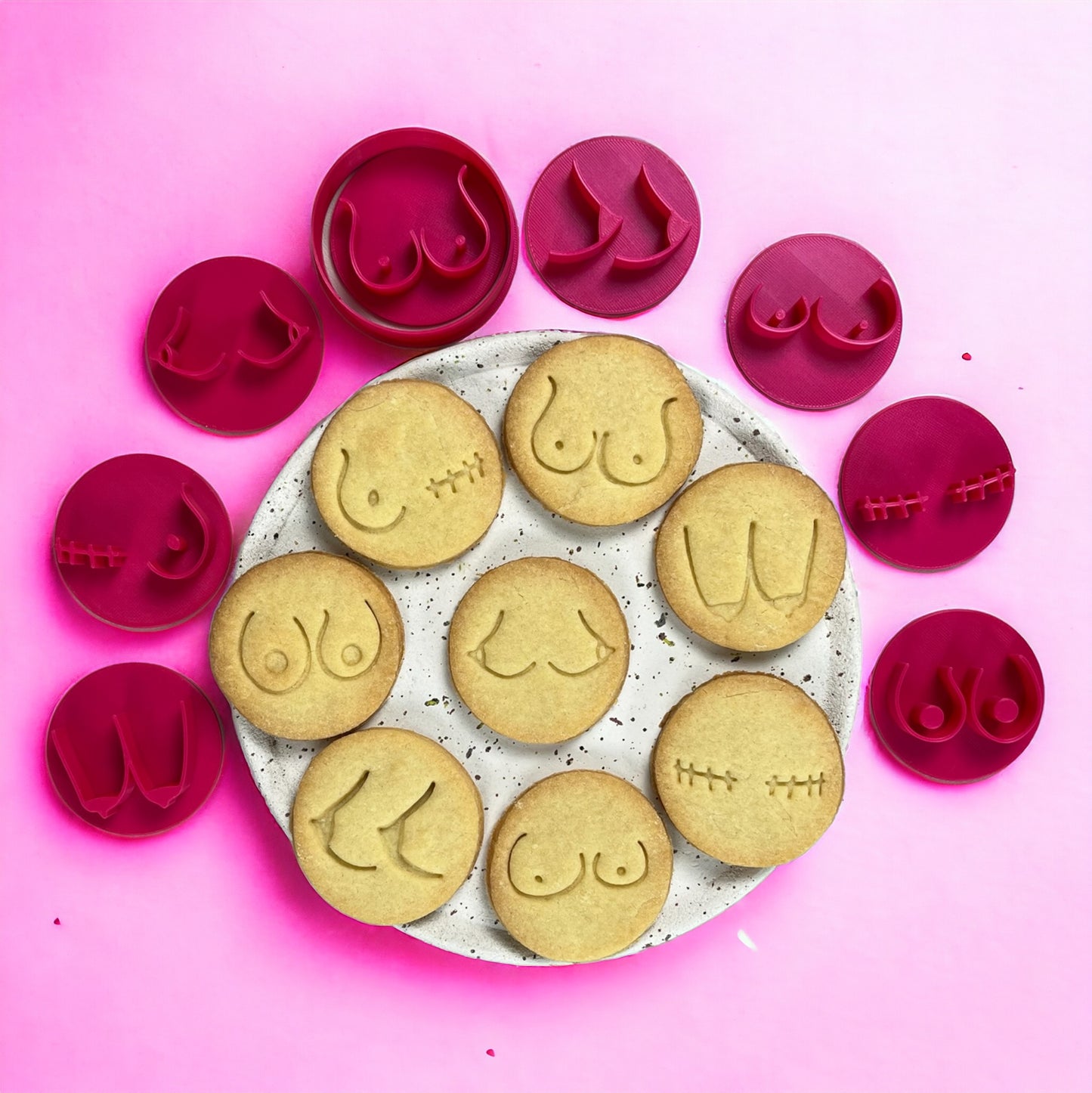 Lot de 8 Boobies - (1€ reversé à une association Octobre Rose)