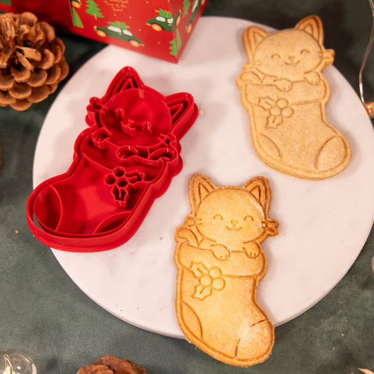 Chat-chaussette - emporte-pièce