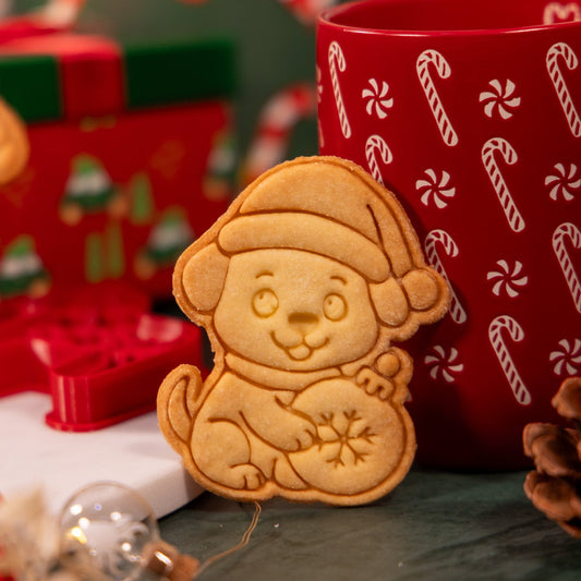 Chien boule de Noël - emporte-pièce