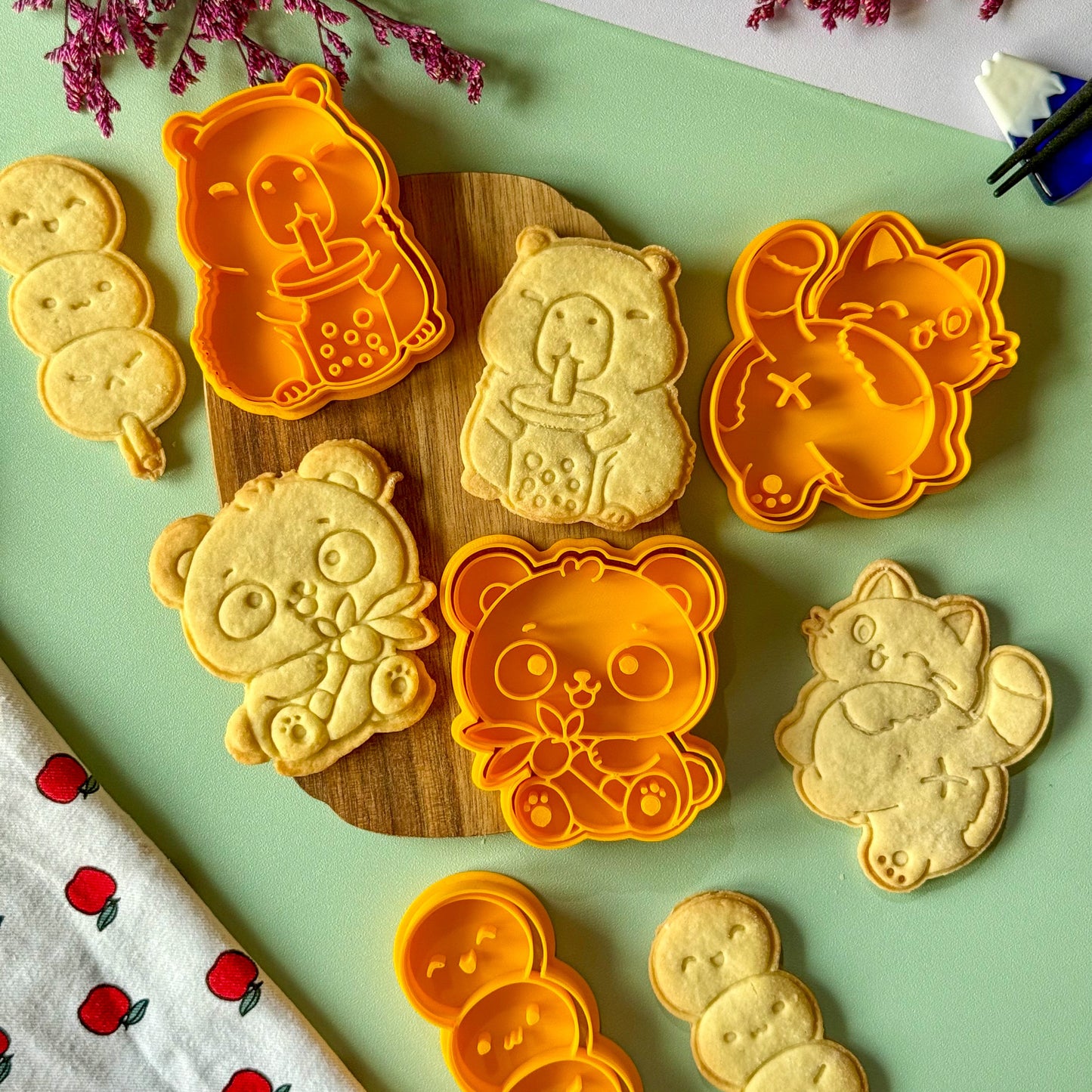 Emporte-pièce Panda & bambou