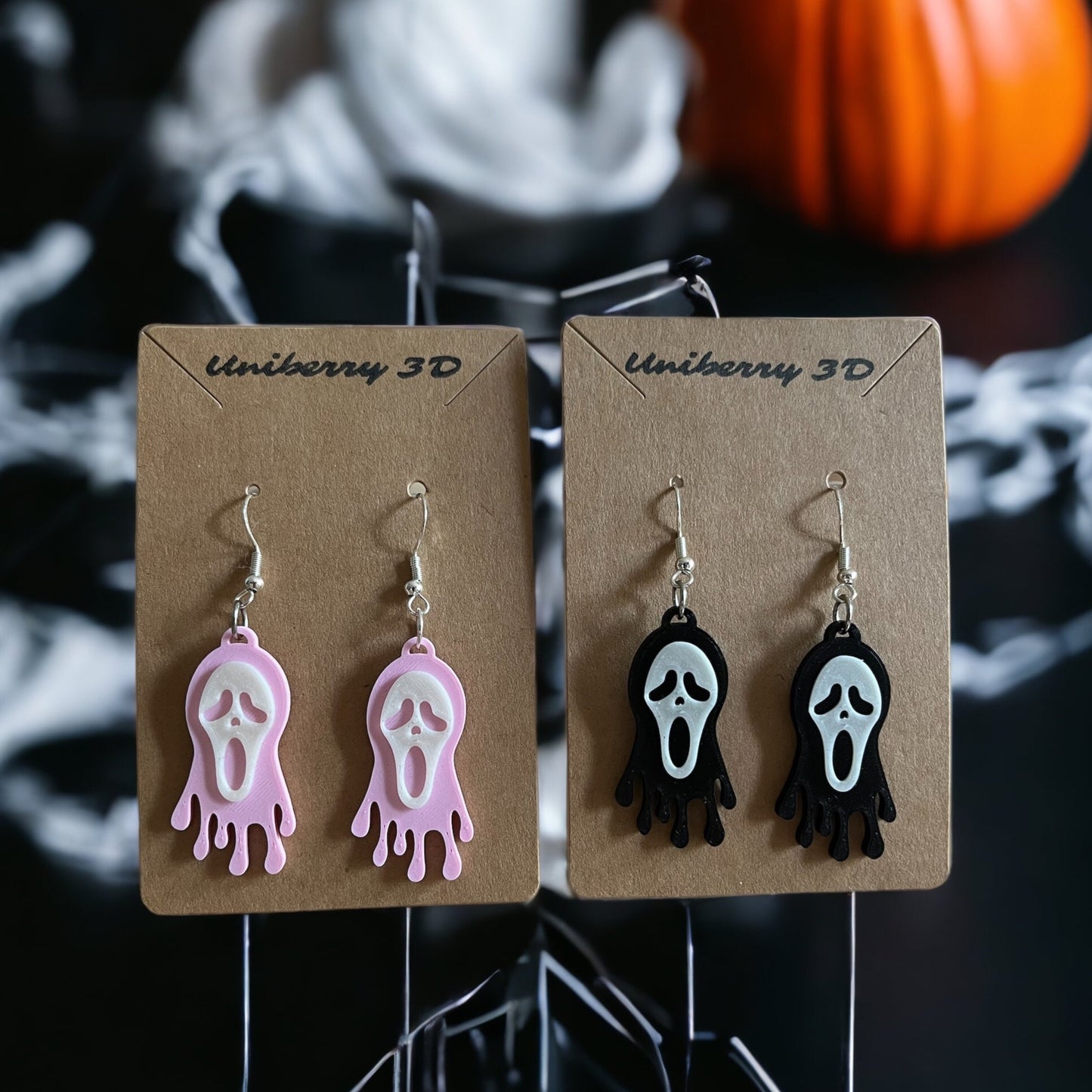 Scream (brille dans le noir !) - Boucles d'oreilles