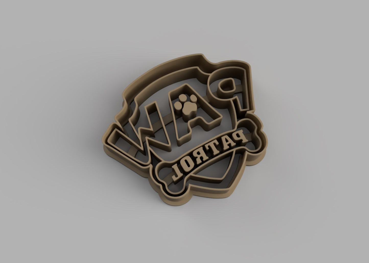 Paw Patrol Crest Cookie Cutter