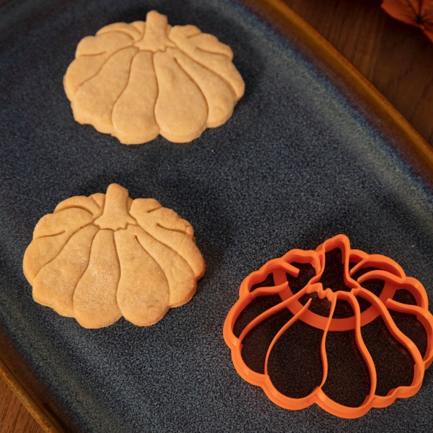 Lot 3 courges (Butternut - Pâtisson - Citrouille allongée) - - emporte-pièces