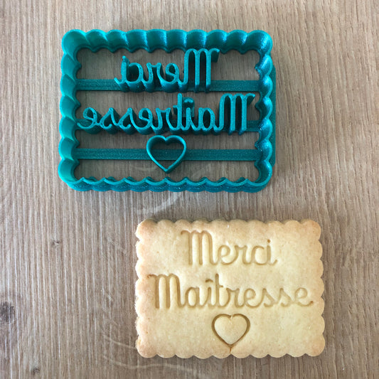 Merci Maîtresse / Maître - emporte-pièce