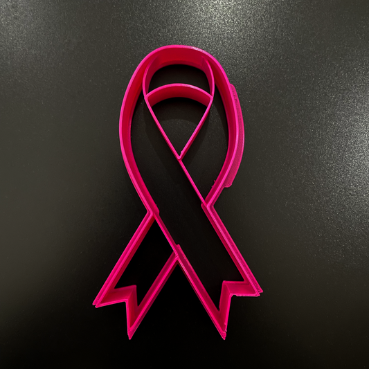 Ruban Octobre Rose (1€ reversé à une association) - emporte-pièce noeud