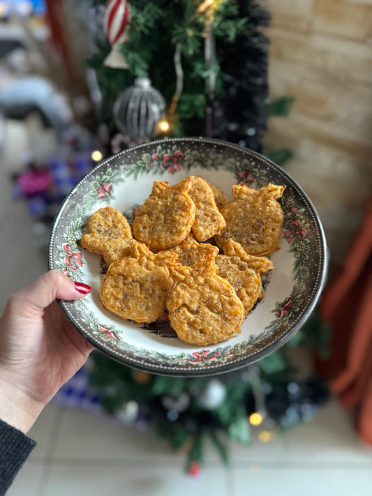 Crackers de Noël au cheddar et paprika fumé