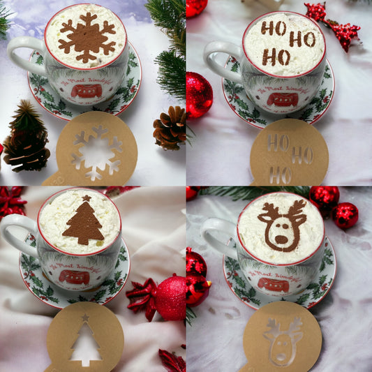 Set of 4 Christmas stencils