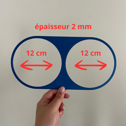 Disques plats 12 cm ( Crêpes crues )