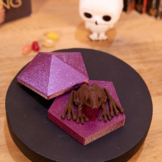 Chocolate frog + Glittery box (Clearance)