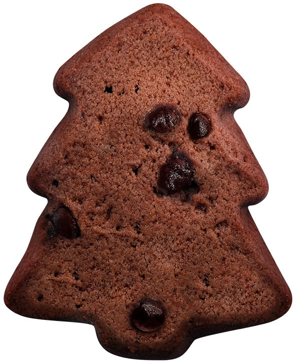 Biscuits au chocolat - vegan - en forme de sapins