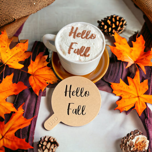 Hello Fall stencil