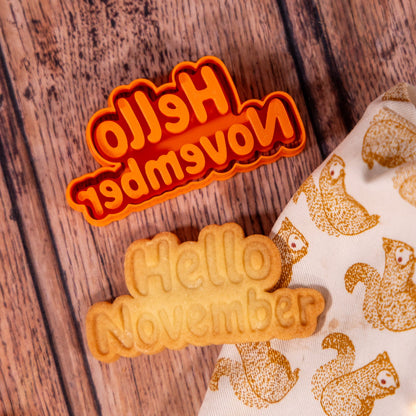 Emporte-pièce Hello November | Biscuit Automne