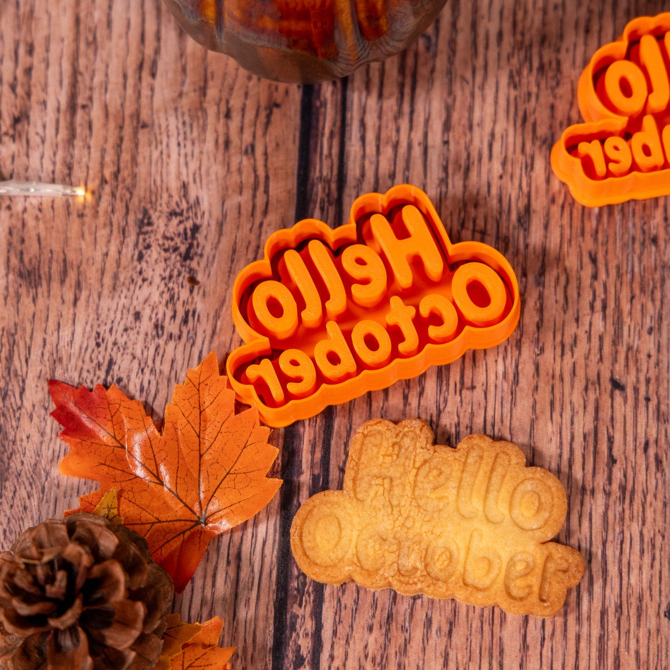 Emporte-pièce Hello October | Biscuit Automne