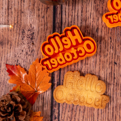 Emporte-pièce Hello October | Biscuit Automne