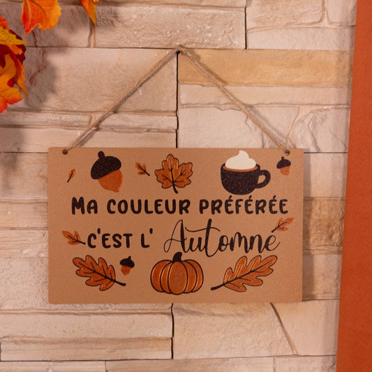 {Précommande} Ma Couleur préférée c'est l'Automne - Décoration murale