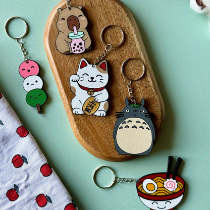 Porte-clés Capybara & Bubble Tea