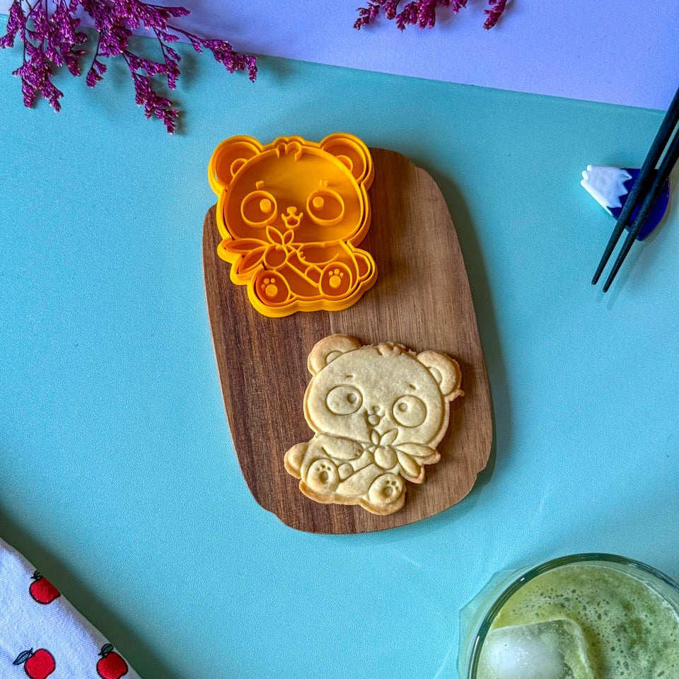 Emporte-pièce Panda & bambou