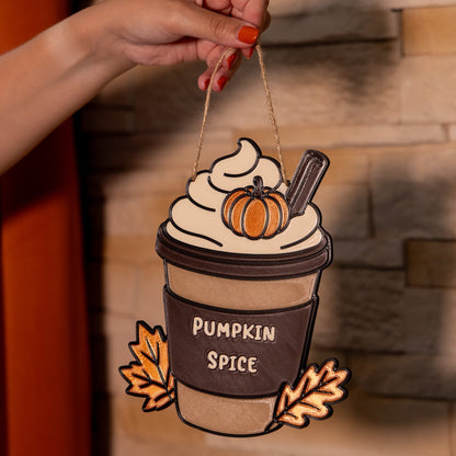 [Précommande] Pumpkin Spice Latte - Décoration murale - Déco Automne