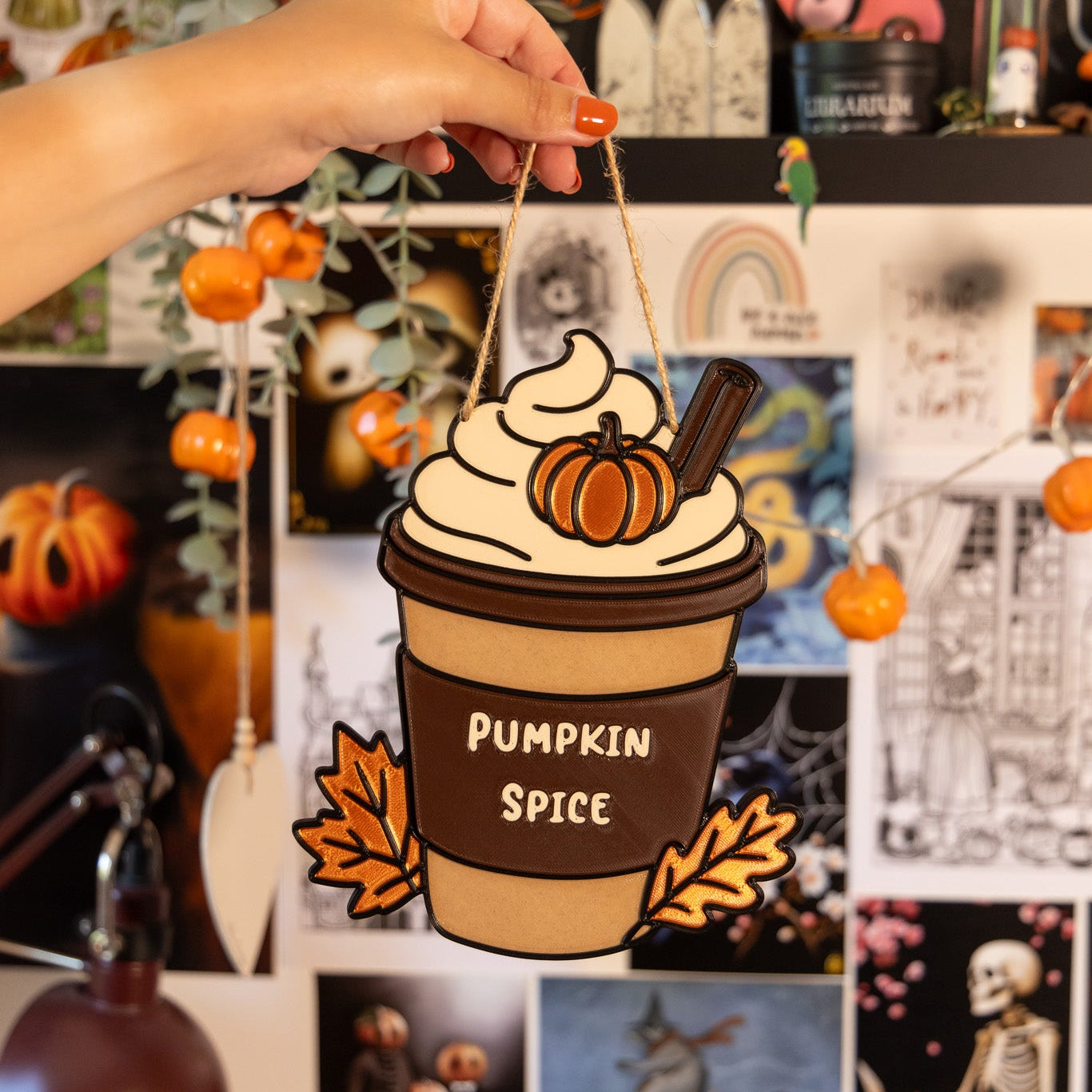 [Précommande] Pumpkin Spice Latte - Décoration murale - Déco Automne