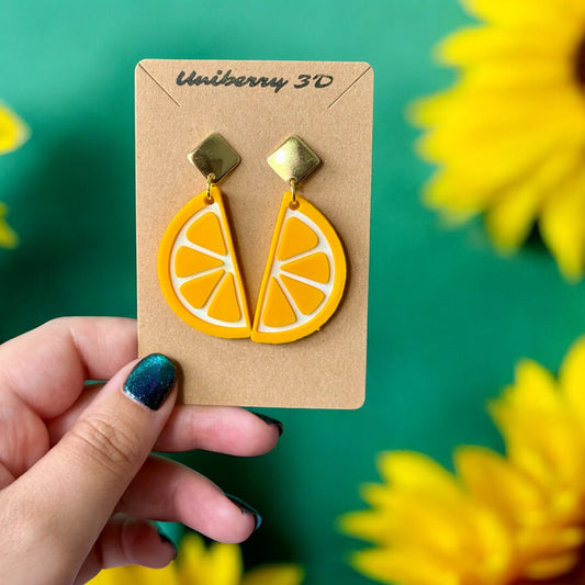 Citron Jaune - Boucles d'oreilles