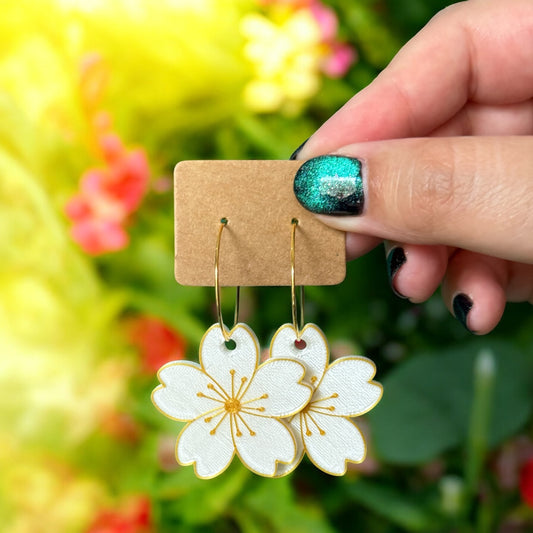 Fleur de Sakura - Boucles d'oreilles