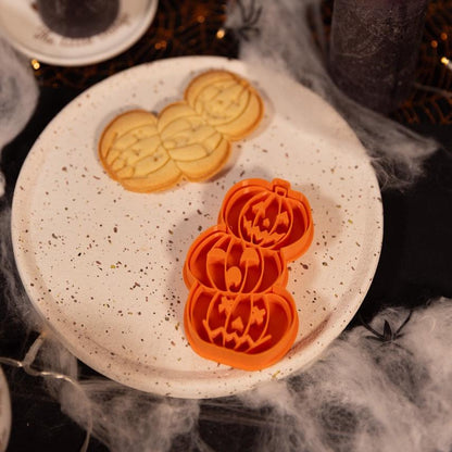 Stack of Halloween Pumpkins