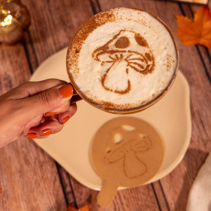 Pochoir Champignon – Café & Pâtisserie