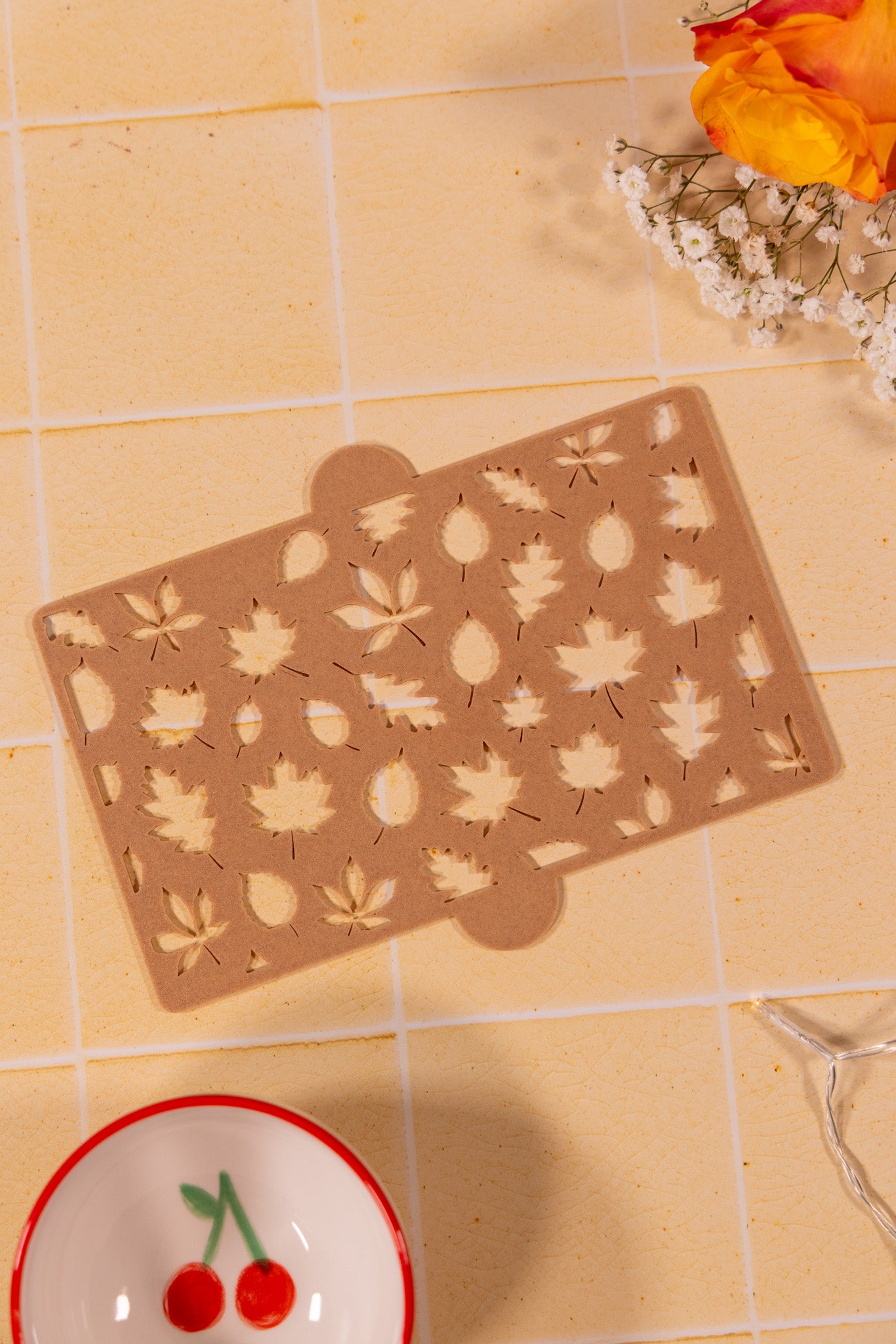 Pochoir Tiramisu Feuilles d’Automne