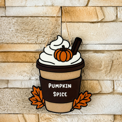 [Précommande] Pumpkin Spice Latte - Décoration murale - Déco Automne