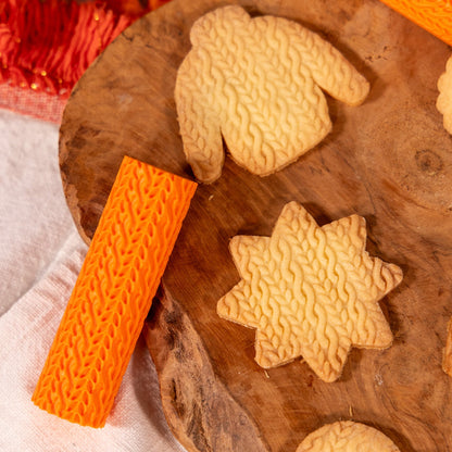 Rouleau Effet Pull – Texture pour biscuits - Embosseur