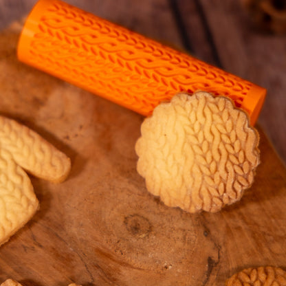 Rouleau Effet Pull – Texture pour biscuits - Embosseur