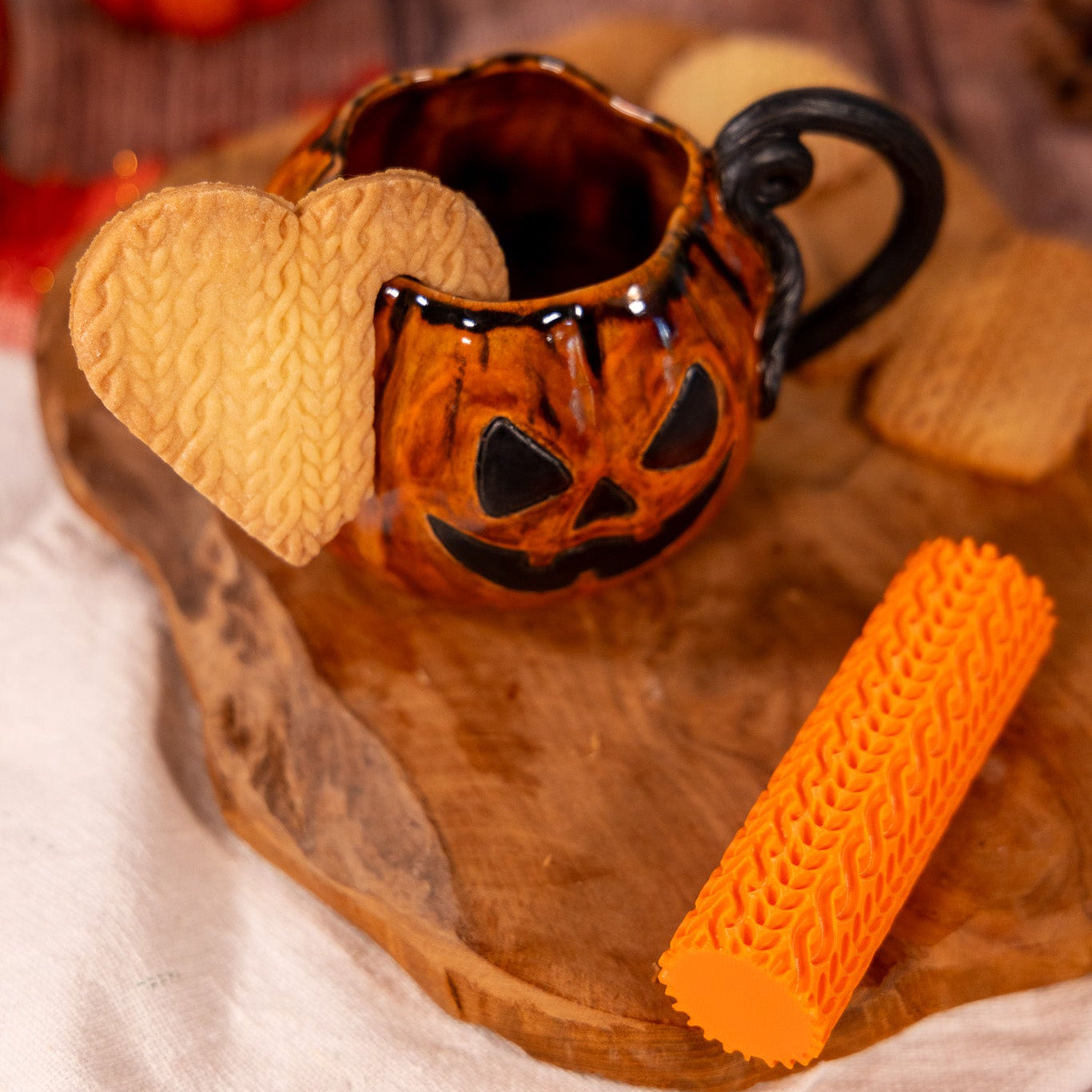 Rouleau Effet Pull – Texture pour biscuits - Embosseur