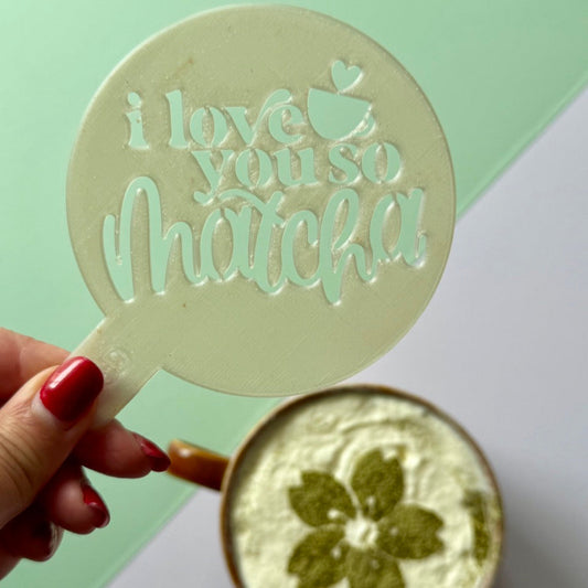 Pochoir I Love You So Matcha