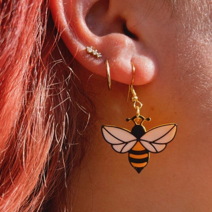 Abeilles - Boucles d'oreilles