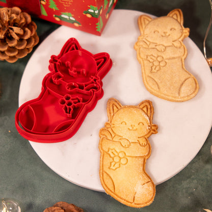 Chat-chaussette - emporte-pièce