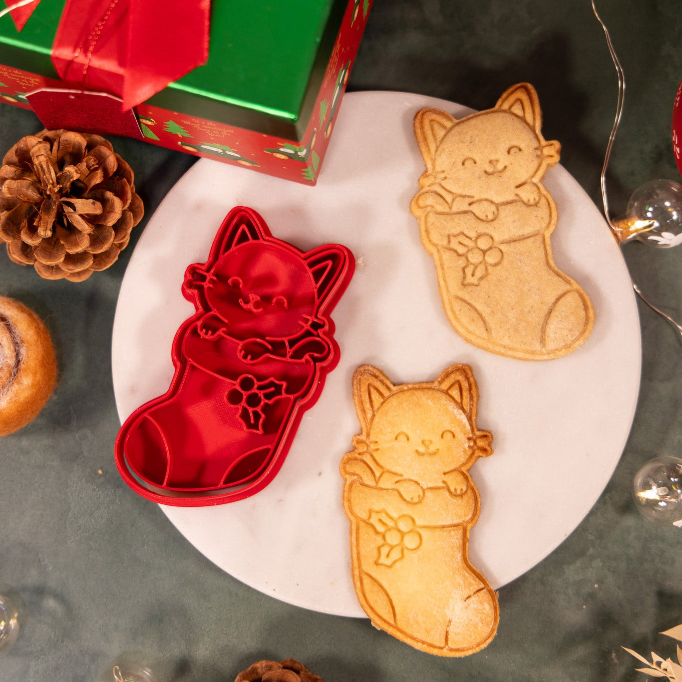 Chat-chaussette - emporte-pièce