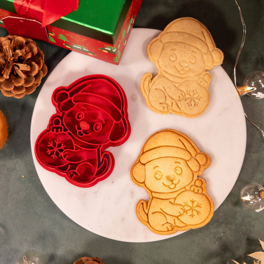 Chien boule de Noël - emporte-pièce