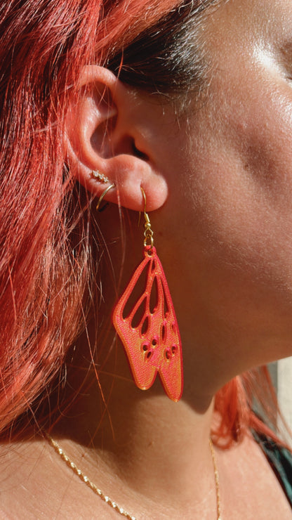 Ailes fée papillon - Boucles d'oreilles