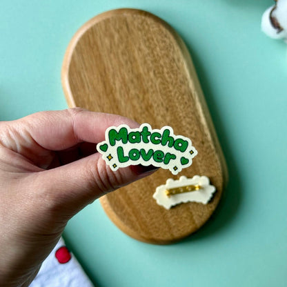 Broche « Matcha Lover »