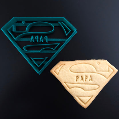 Super Dad cookie cutter