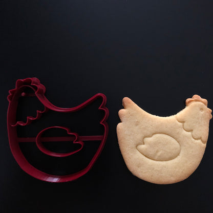 Hen cookie cutter